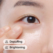 Application of Caffeine Solution 5% + EGCG to the undereye area